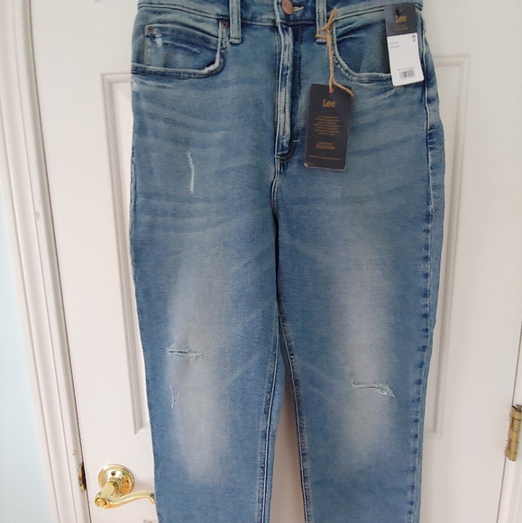 NWT Lee Vintage Modern High Rise Straight Leg Ankle Jeans - Size 29 (8) - Picture 9 of 16